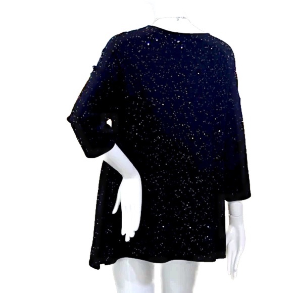 🎄 Holiday Glam ✨ Sparkle season ready! St. John wool V-neck  all wool. - Picture 5 of 11